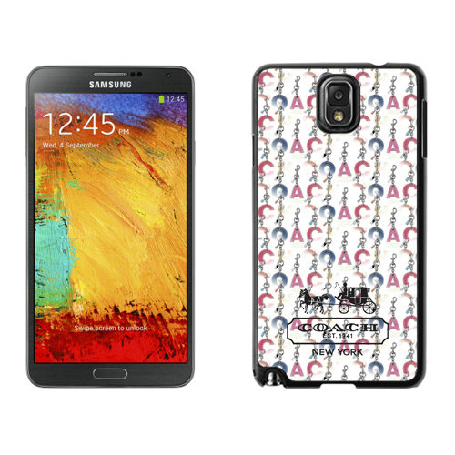 Coach Logo Monogram Multicolor Samsung Note 3 Cases DSM - Click Image to Close